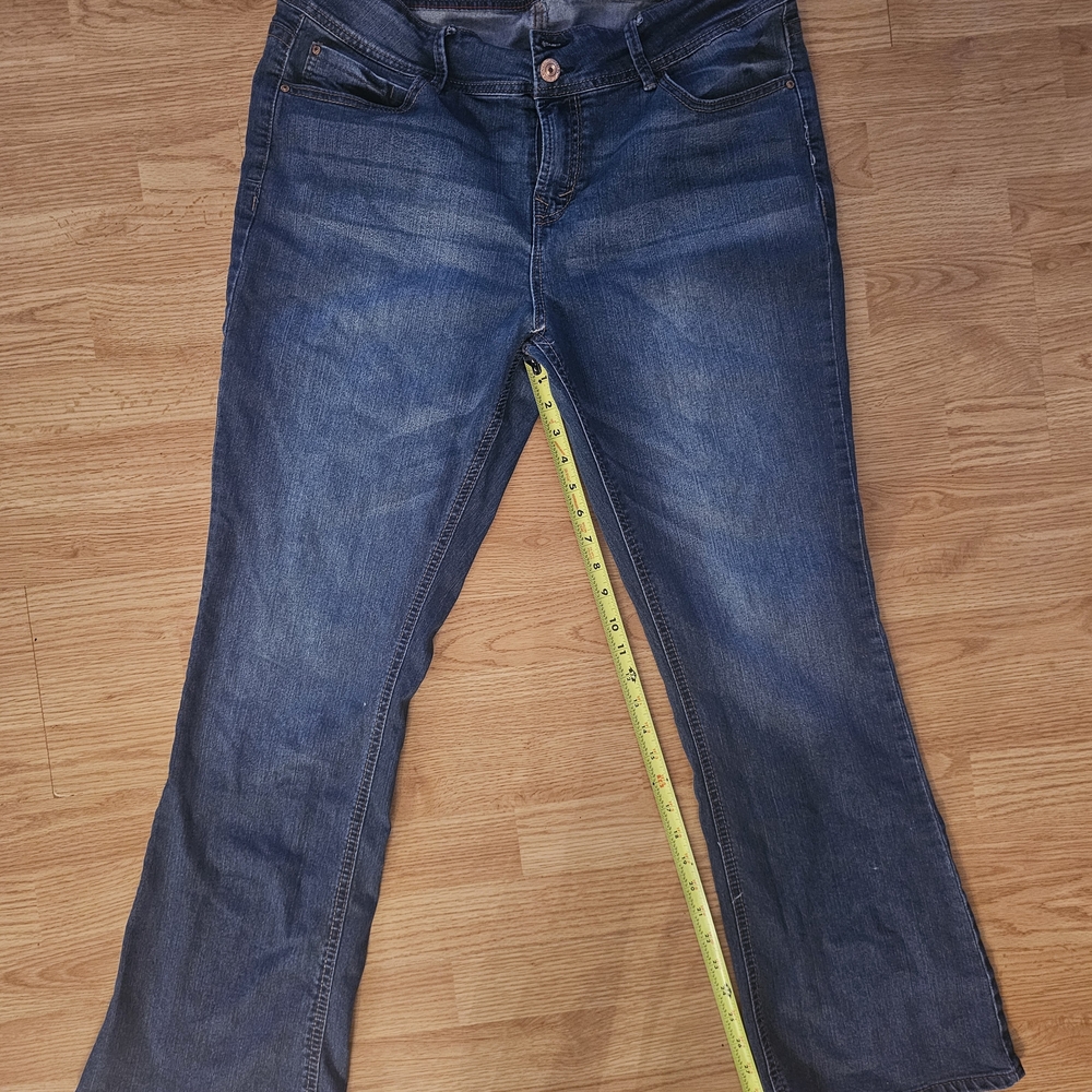 Wildflowers Dark Blue Flare Jeans